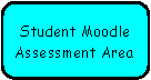Rounded Rectangle: Student MoodleAssessment Area