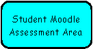 Rounded Rectangle: Student Moodle
Assessment Area
