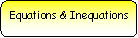 Rounded Rectangle: Equations & Inequations