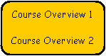 Rounded Rectangle: Course Overview 1Course Overview 2